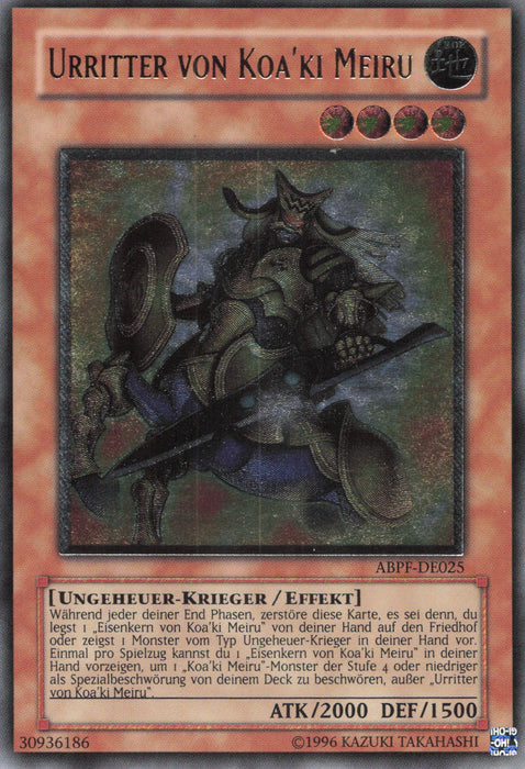 Urritter von Koa'ki Meiru (V.2) ABPF-DE025 Ultimate Rare