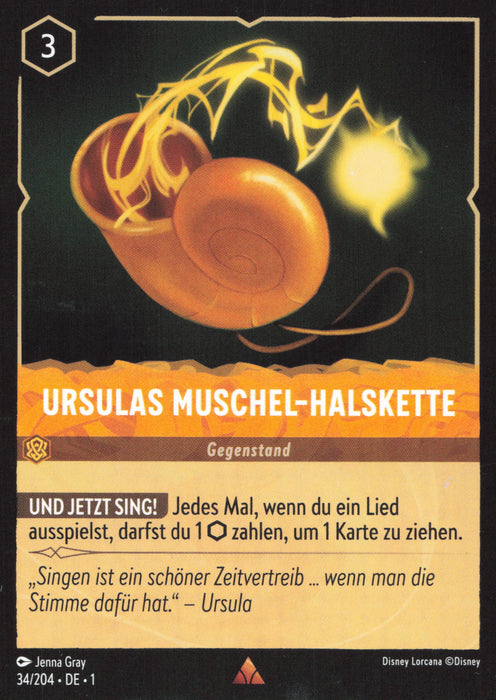 Ursulas Muschel-Halskette 1TFC-034 Rare Deutsch