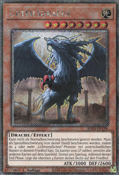 Urteilsdrache (V.2) RA03-DE196 Quarter Century Secret Rare Deutsch