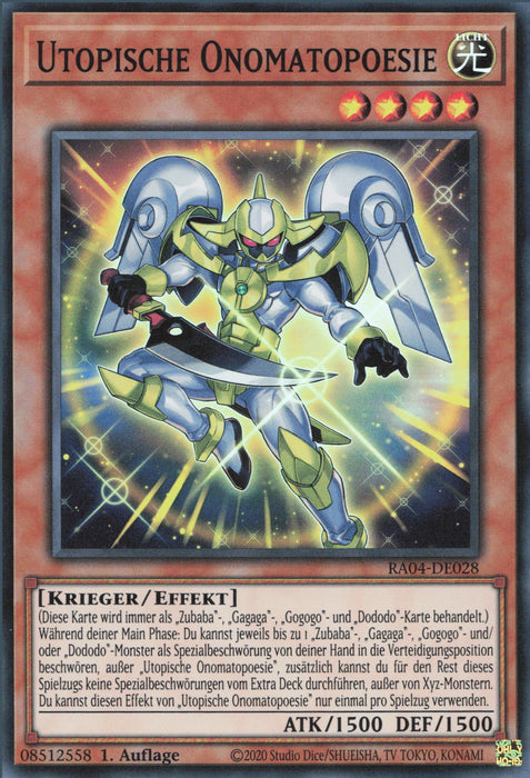 Utopische Onomatopoesie (V.1) RA04-DE028 Super Rare Deutsch