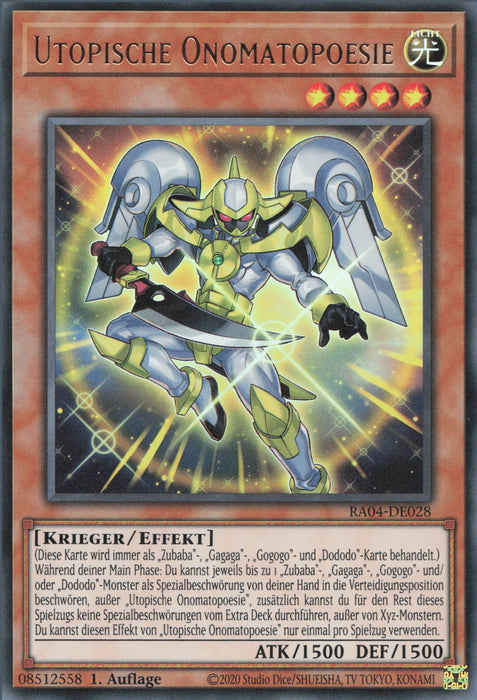 Utopische Onomatopoesie (V.2) RA04-DE028 Ultra Rare Deutsch