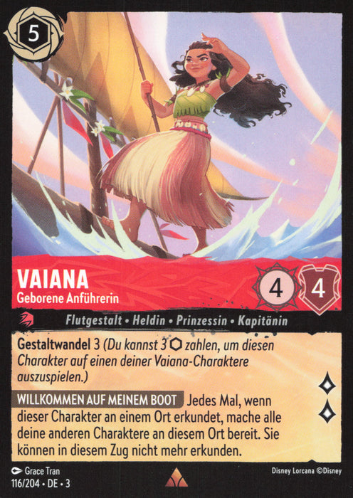Vaiana - Geborene Anführerin 3INK-116 Rare Deutsch