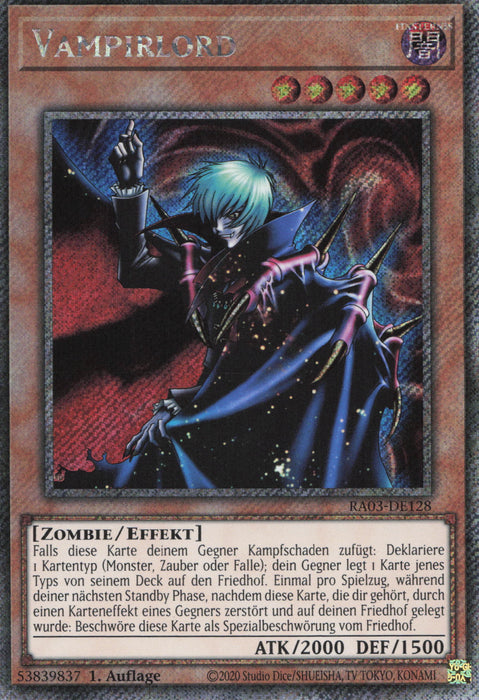 Vampirlord (V.1) RA03-DE128 Platinum Secret Rare Deutsch