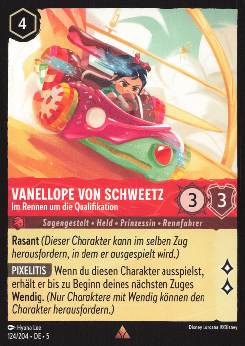 Vanellope von Schweetz - Im Rennen um die Qualifikation 5SSK-124 Rare Deutsch