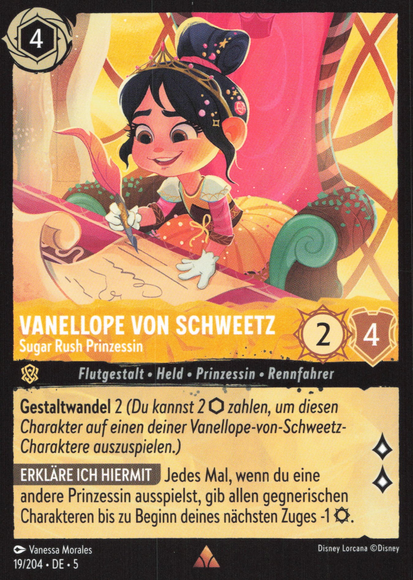 Alle Vanellope von Schweetz Charakterkarten in Disney Lorcana
