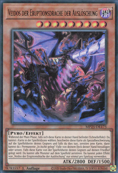 Veidos der Eruptionsdrache der Auslöschung MP25-DE175 Ultra Rare Deutsch