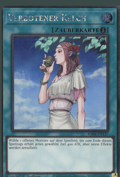 Verbotener Kelch (V.1) RA04-DE137 Platinum Secret Rare Deutsch