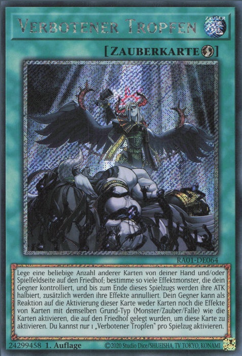 Verbotener Tropfen (V.4) RA01-DE064 Platinum Secret Rare Deutsch