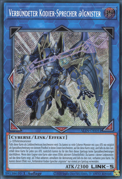 Verbündeter Kodier-Sprecher @Ignister ALIN-DE051 Secret Rare Deutsch