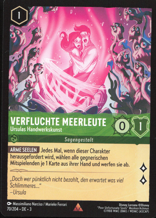 Verfluchte Meerleute - Ursulas Handwerkskunst 3INK-070 Rare Deutsch