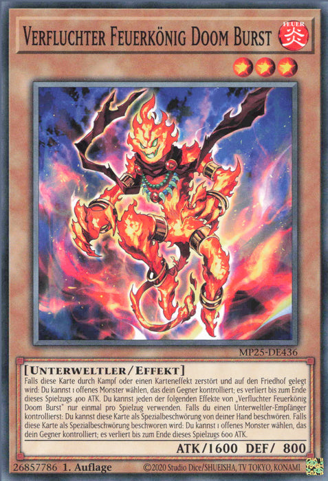 Verfluchter Feuerkönig Doom Burst MP25-DE436 Common Deutsch