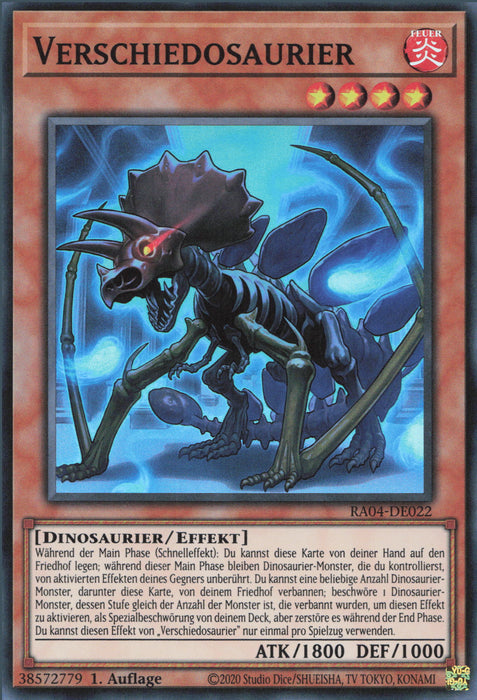 Verschiedosaurier (V.1) RA04-DE022 Super Rare Deutsch