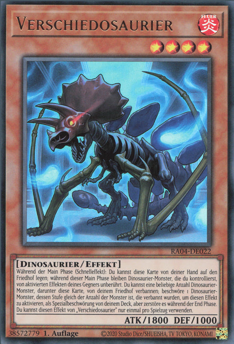 Verschiedosaurier (V.2) RA04-DE022 Ultra Rare Deutsch