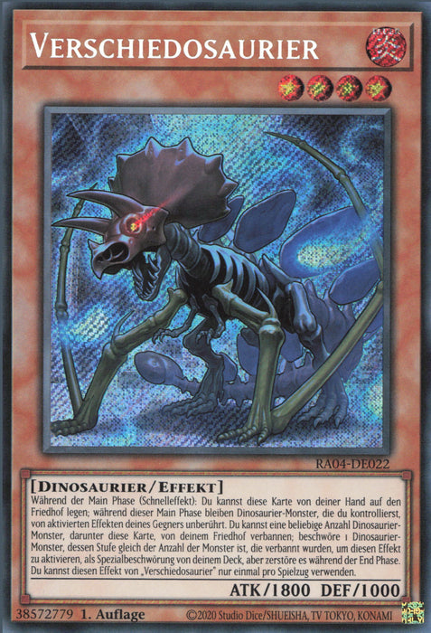 Verschiedosaurier (V.3) RA04-DE022 Secret Rare Deutsch