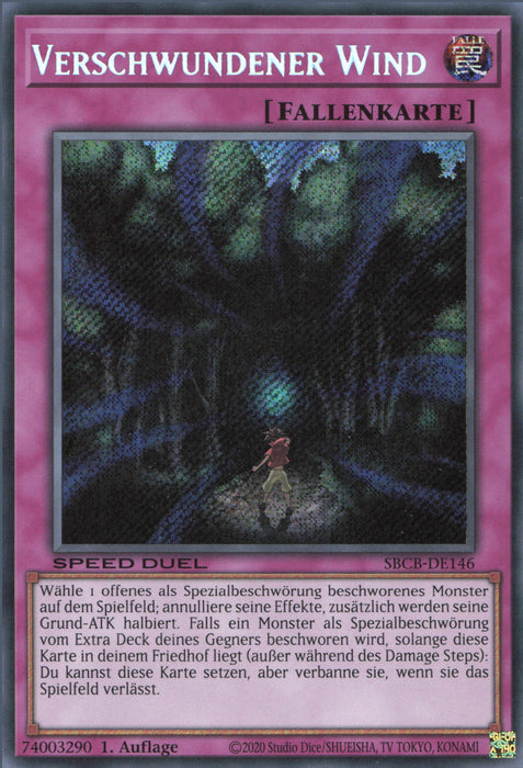 Verschwundener Wind (V.2) SBCB-DE146 Secret Rare