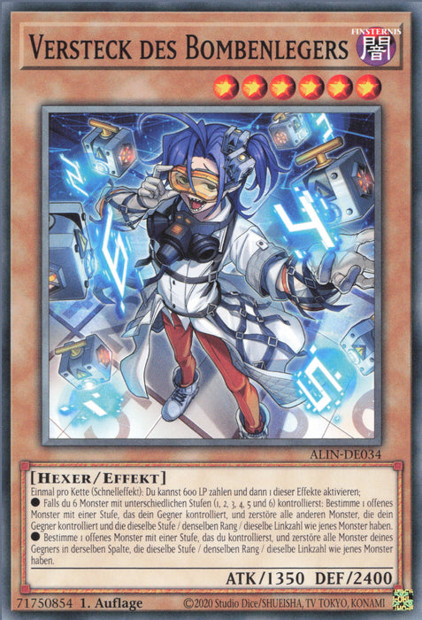 Versteck des Bombenlegers ALIN-DE034 Common Deutsch