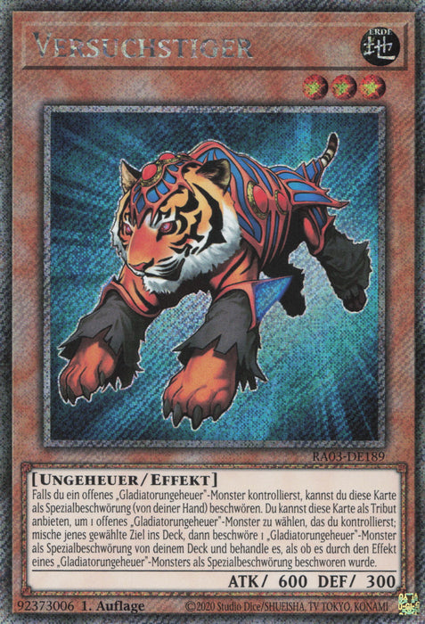 Versuchstiger (V.1) RA03-DE189 Platinum Secret Rare Deutsch