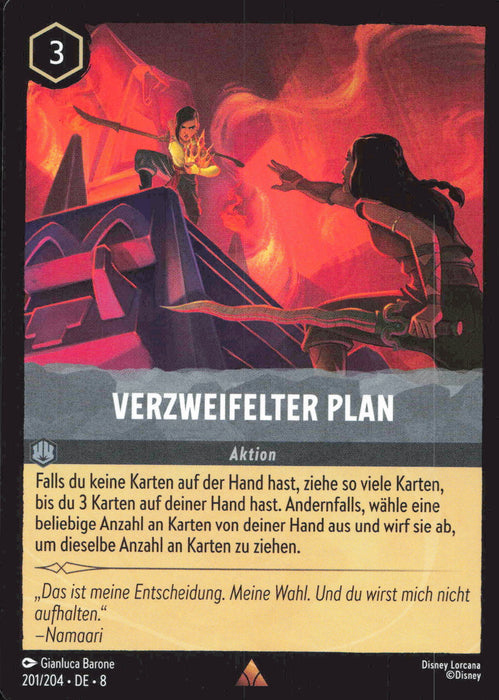 Verzweifelter Plan (V.1) 8JAF-201 Rare Deutsch