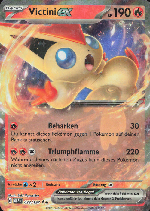 Victini ex OBF-33 Double Rare Deutsch