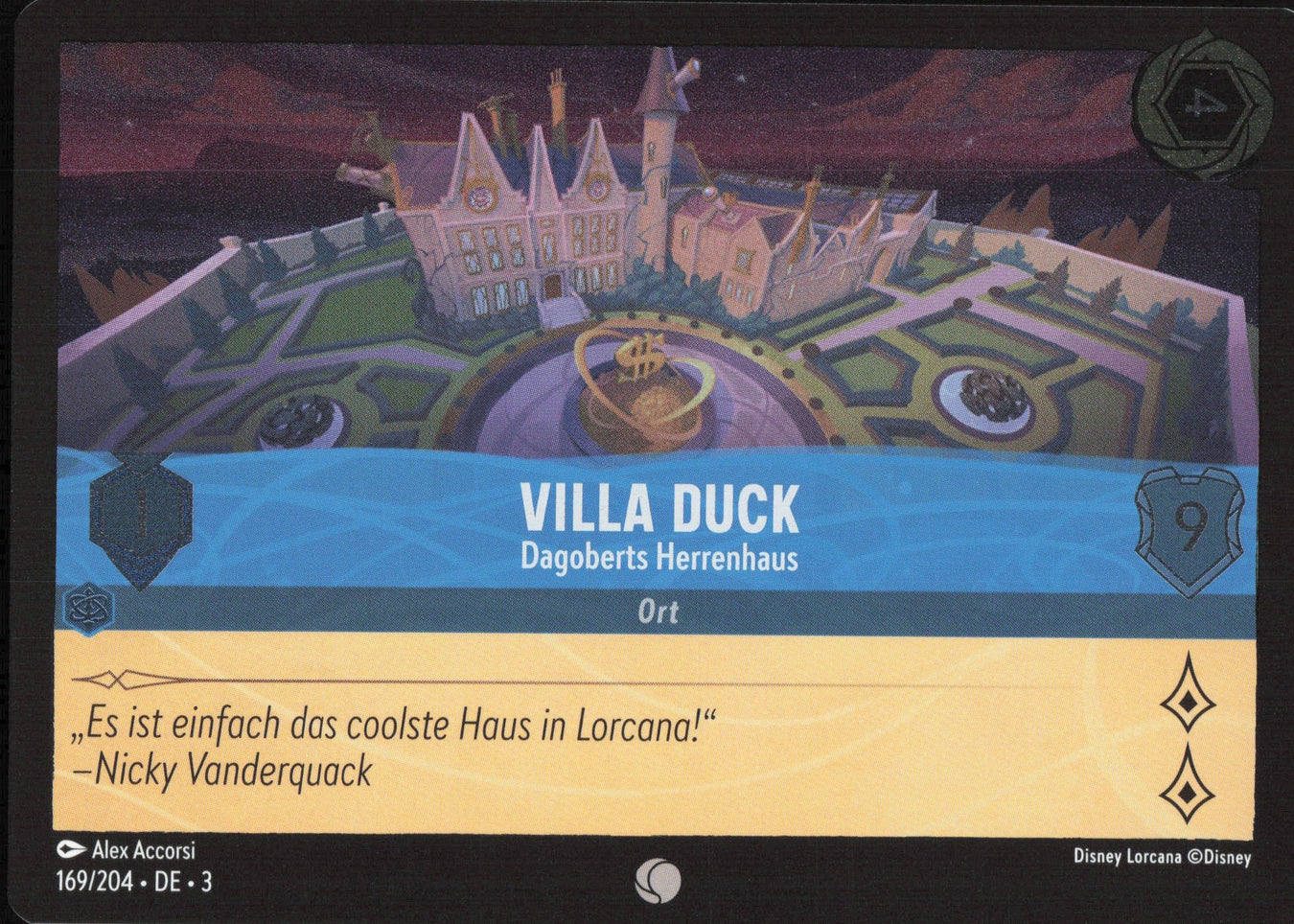 Alle Villa Duck Charakterkarten in Disney Lorcana