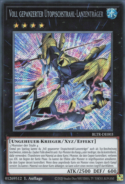 Voll gepanzerter Utopischstrahl-Lanzenträger BLTR-DE003 Secret Rare Deutsch