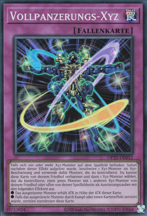 Vollpanzerungs-Xyz OP25-DE012 Super Rare Deutsch