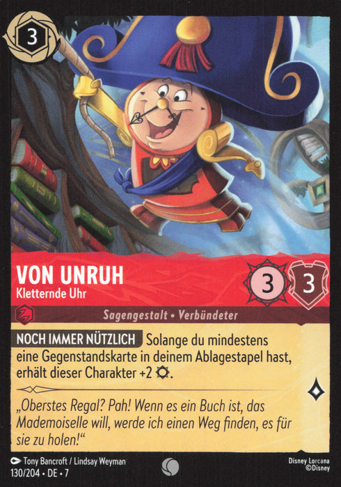 Von Unruh - Kletternde Uhr 7ARI-130 Common Deutsch