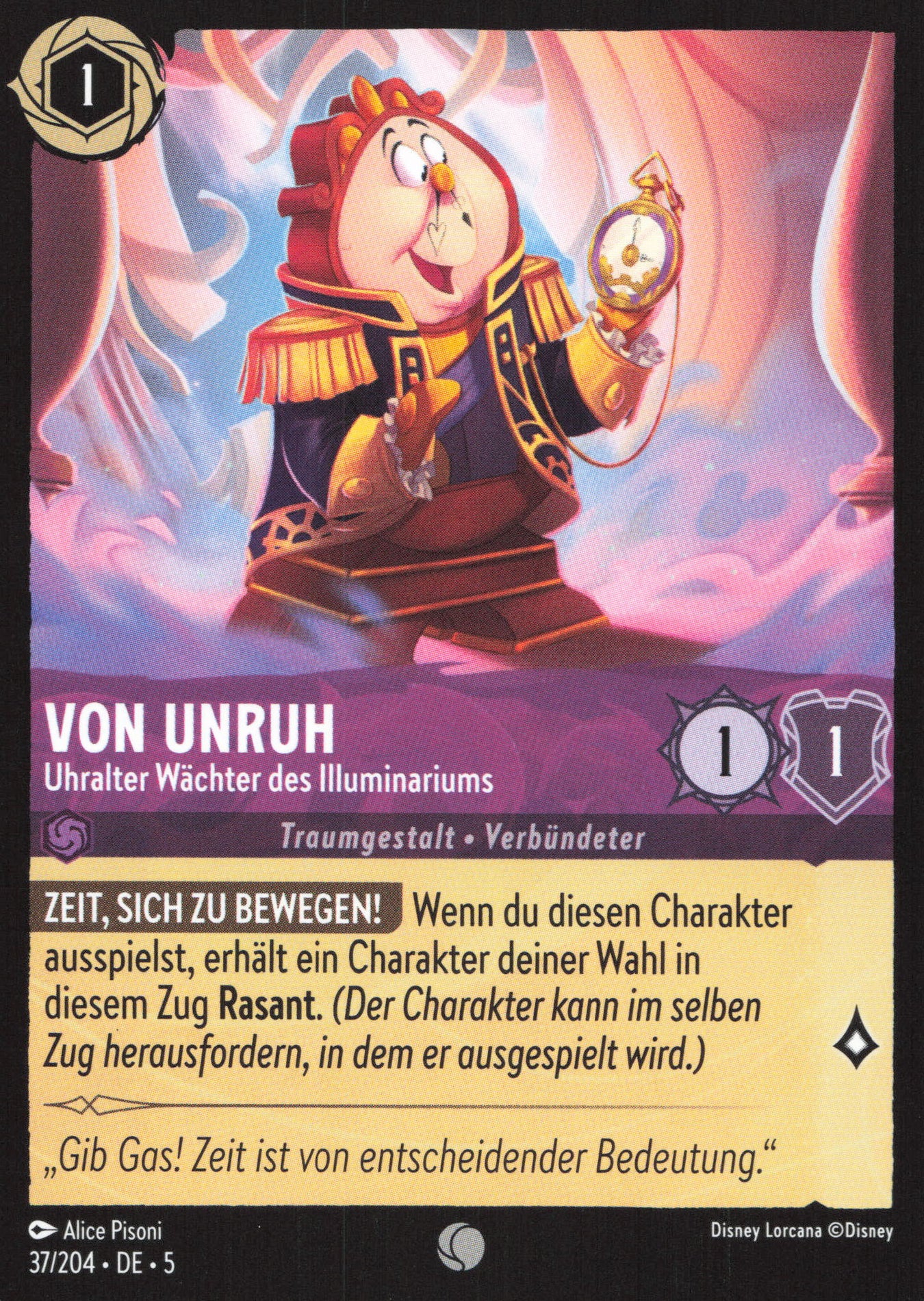 Alle Von Unruh Charakterkarten in Disney Lorcana