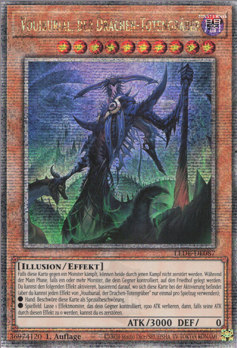Vouiburial, der Drachen-Totengräber (V.2) LEDE-DE087 Quarter Century Secret Rare Deutsch