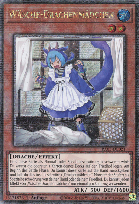 Wäsche-Drachenmädchen (V.10) RA03-DE021 Quarter Century Secret Rare Deutsch