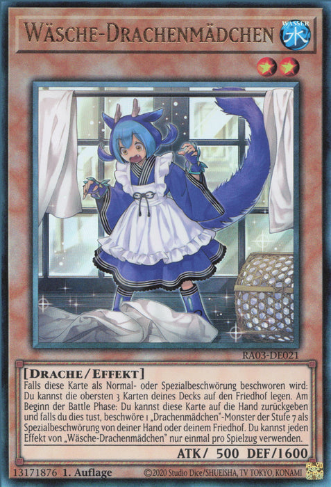 Wäsche-Drachenmädchen (V.7) RA03-DE021 Ultimate Rare Deutsch