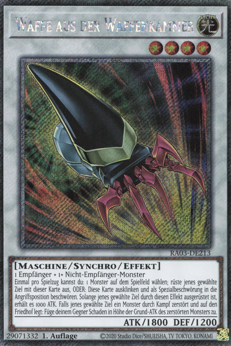 Waffe aus der Waffenkammer (V.1) RA03-DE213 Platinum Secret Rare Deutsch