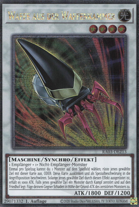 Waffe aus der Waffenkammer (V.2) RA03-DE213 Quarter Century Secret Rare Deutsch