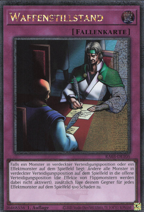 Waffenstillstand (V.2) RA03-DE105 Quarter Century Secret Rare Deutsch