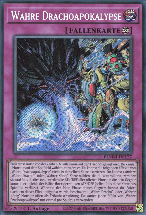 Wahre Drachoapokalypse BLMM-DE177 Secret Rare Deutsch