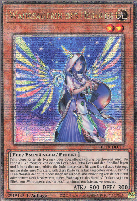 Wahrsagerin des Herolds (V.2) BLTR-DE072 Quarter Century Secret Rare Deutsch
