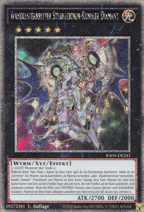 Wandelsternritter Sternzeichen-Kundler Diamant (V.1) RA04-DE241 Platinum Secret Rare Deutsch