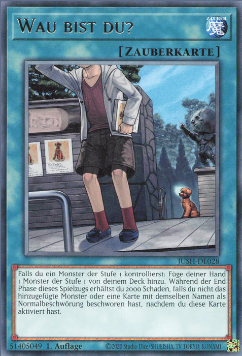 Wau bist du? JUSH-DE028 Rare Deutsch