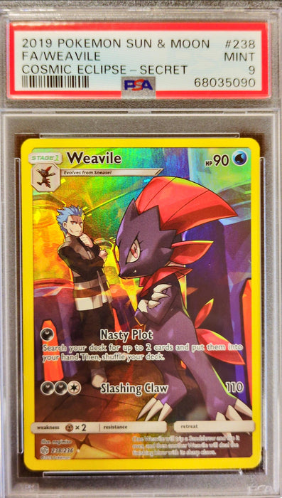 Weavile CEC-238 Secret Rare Englisch PSA-9