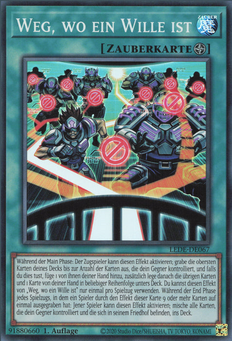 Weg, wo ein Wille ist LEDE-DE067 Super Rare Deutsch