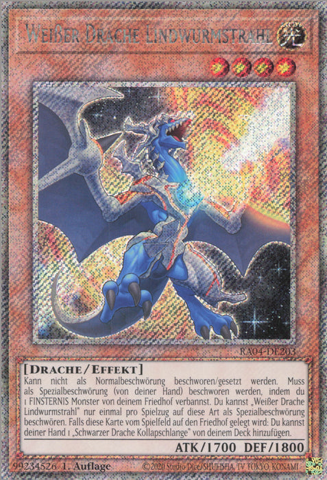 Weißer Drache Lindwurmstrahl (V.1) RA04-DE203 Platinum Secret Rare Deutsch