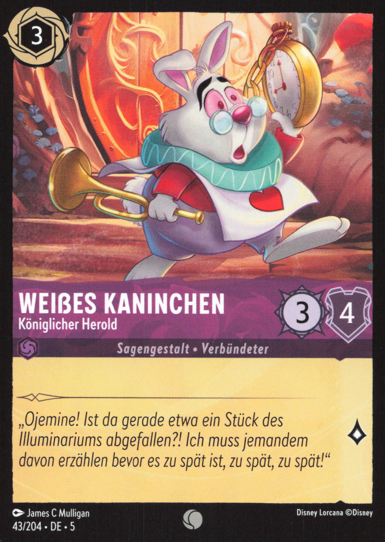 Alle Weißes Kaninchen Charakterkarten in Disney Lorcana