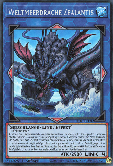 Weltmeerdrache Zealantis (V.1) RA04-DE082 Super Rare Deutsch