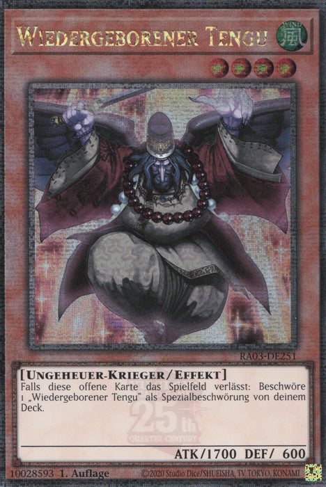 Wiedergeborener Tengu (V.2) RA03-DE251 Quarter Century Secret Rare Deutsch