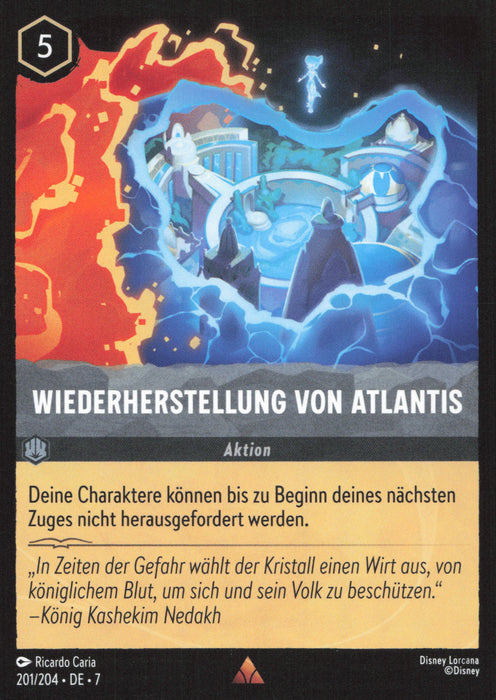 Wiederherstellung von Atlantis (V.1) 7ARI-201 Rare Deutsch