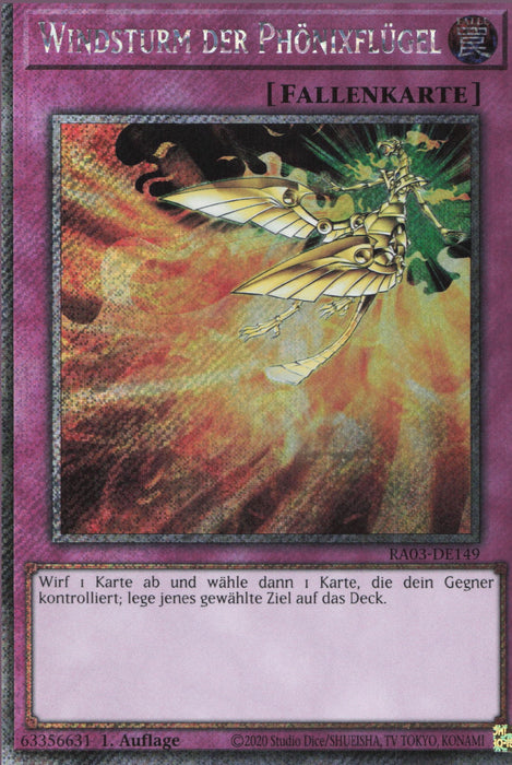 Windsturm der Phönixflügel (V.1) RA03-DE149 Platinum Secret Rare Deutsch
