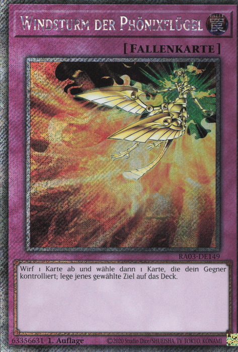 Windsturm der Phönixflügel (V.2) RA03-DE149 Quarter Century Secret Rare Deutsch
