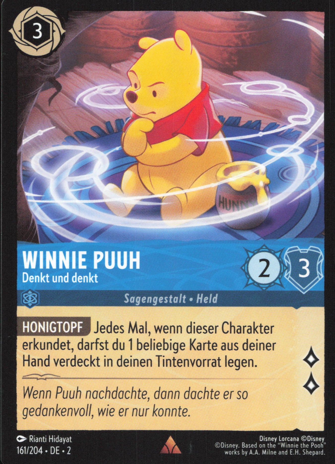 Alle Winnie Puuh Charakterkarten in Disney Lorcana