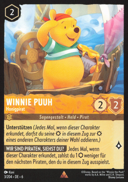 Winnie Puuh - Honigpirat 6AZS-003 Rare Deutsch