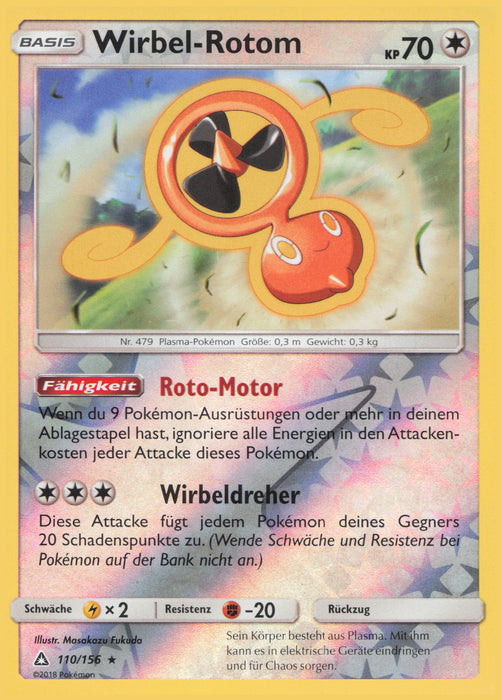 Wirbel-Rotom UPR-110 Rare Deutsch